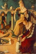 CARPACCIO, Vittore Two Venetian Ladies  dfg oil painting artist